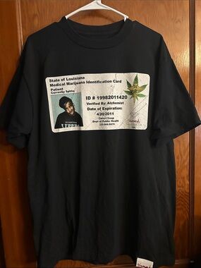VINTAGE Diamond Supply Co. CURREN$Y JETLIFE Black SPITTA Medical MJ Card Tee